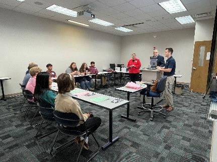 High School Business Recruitment presentation to Gilmer High School students at the Mountain Campus